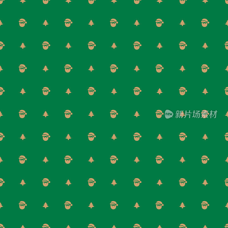圣诞老人无缝图案