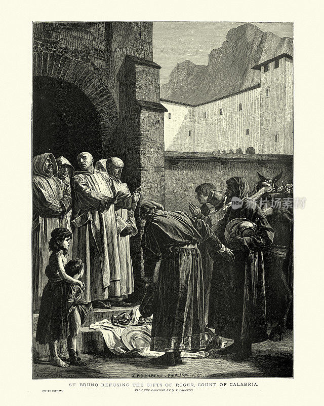 科隆的圣布鲁诺拒绝接受卡拉布里亚伯爵罗杰的礼物