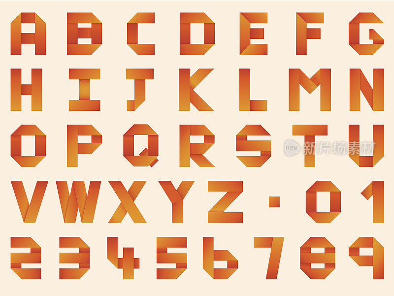 折纸字母表