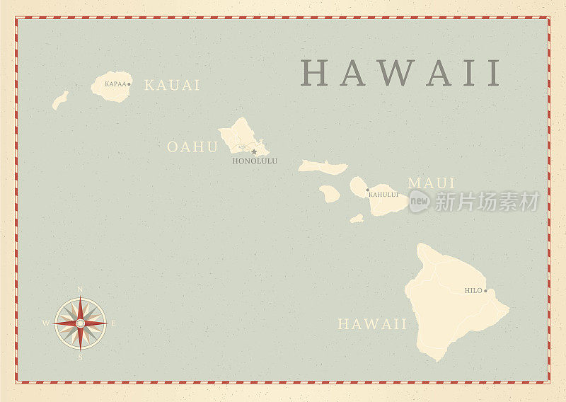 百货企业夏威夷地图
