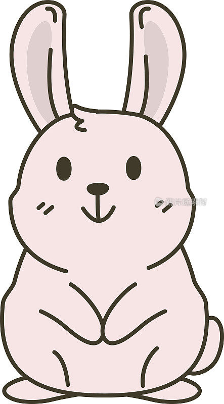 可爱兔子生肖卡通