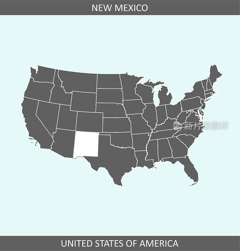 新墨西哥地图概述美国