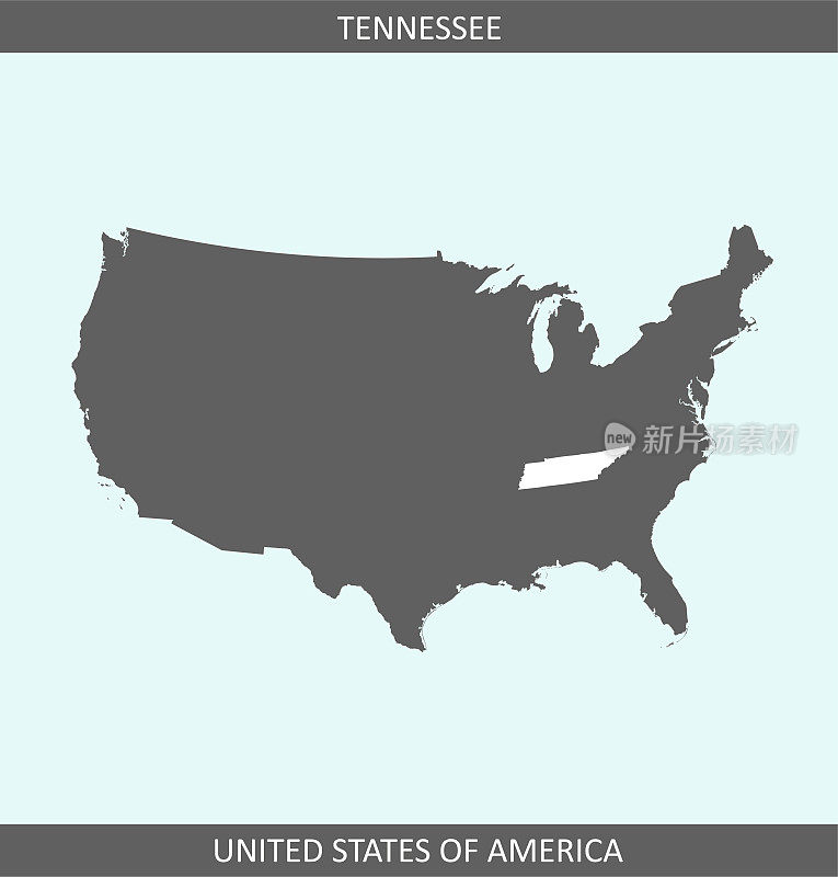 美国田纳西矢量图