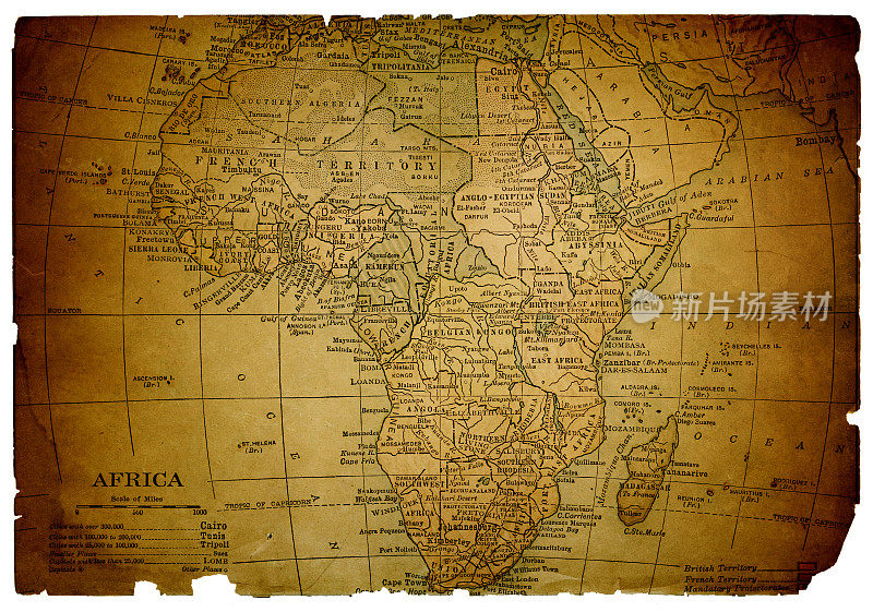 非洲地图1898