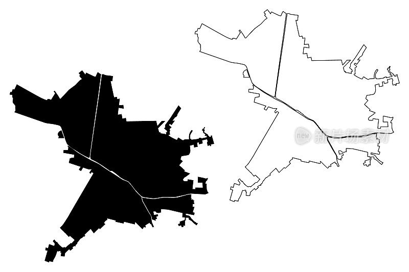 费拉拉城市地图