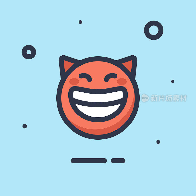 Emoticon平面设计颜色背景