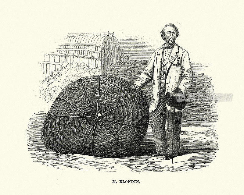 查尔斯・布隆丹，法国走钢丝演员和杂技演员，十九世纪维多利亚时代
