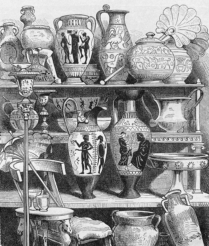 古希腊花瓶及器皿、收藏品