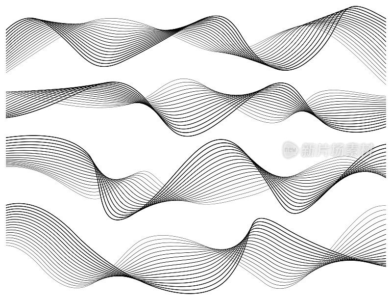 抽象图形波