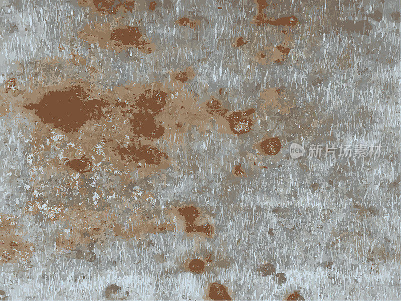 生锈的金属表面纹理。铁锈和砂砾背景