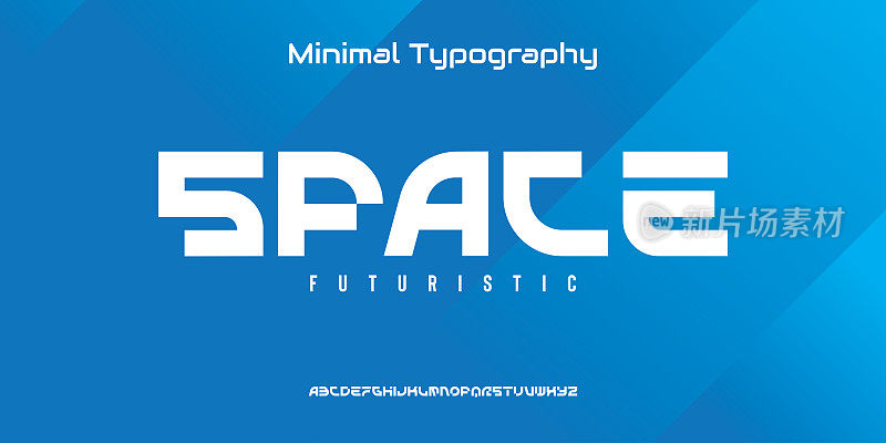 太空科技运动字体。适合您公司的专业字体。基于现代游戏字体的Logo设计。
