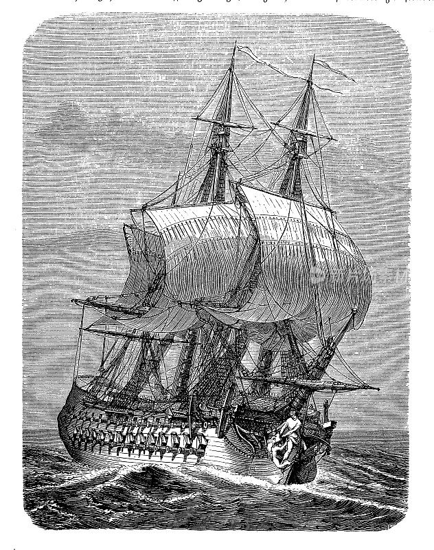 1655年，路易十四重建法国海军，拥有42门大炮的赫尔库勒号军舰在布雷斯特造船厂建造