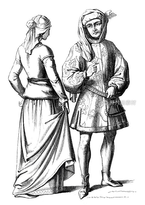 富有的法国资产阶级和15世纪的工匠妻子