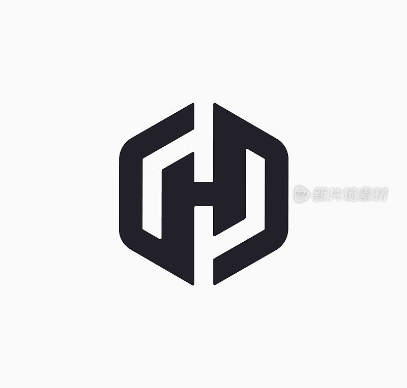 H字母形状Logo