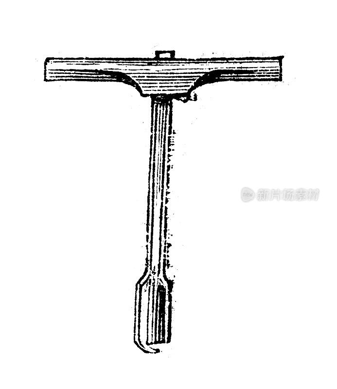 古董雕刻插图:俄歇