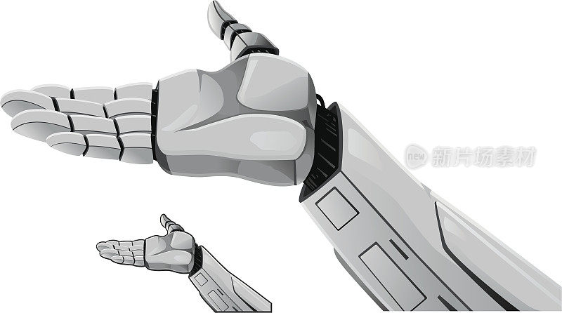 机器人的手展示。