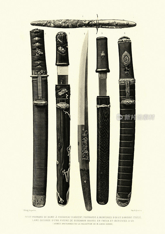 古代武器，比如日本匕首