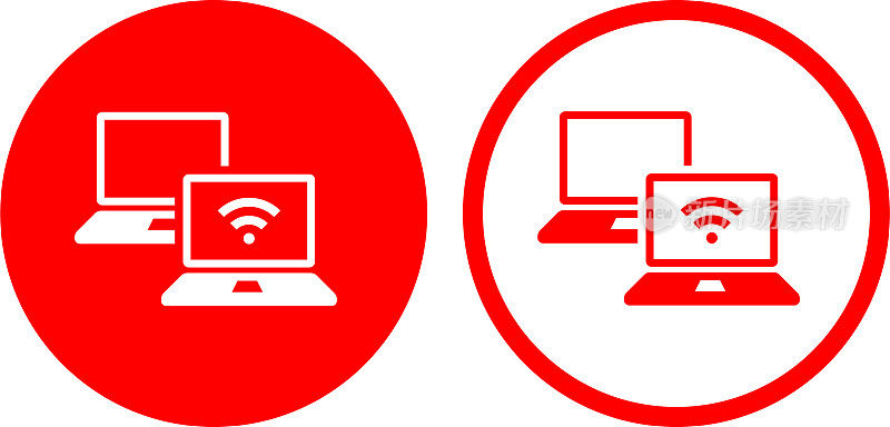 互联网电脑网络Wi-fi信号图标