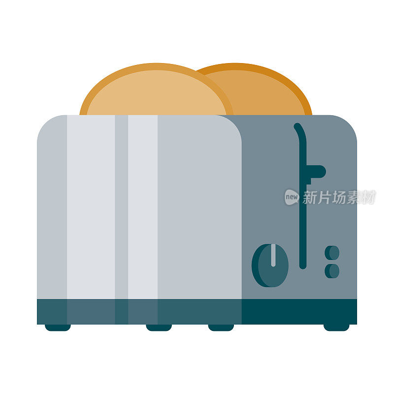 烤面包机图标上的透明背景
