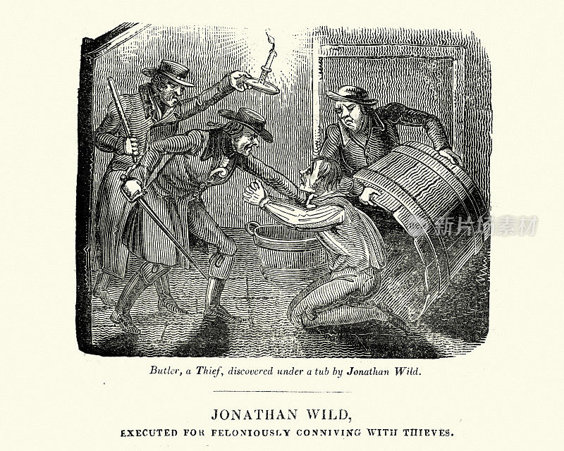 乔纳森・怀尔德，盗贼将军逮捕了一个小偷，18世纪的罪行