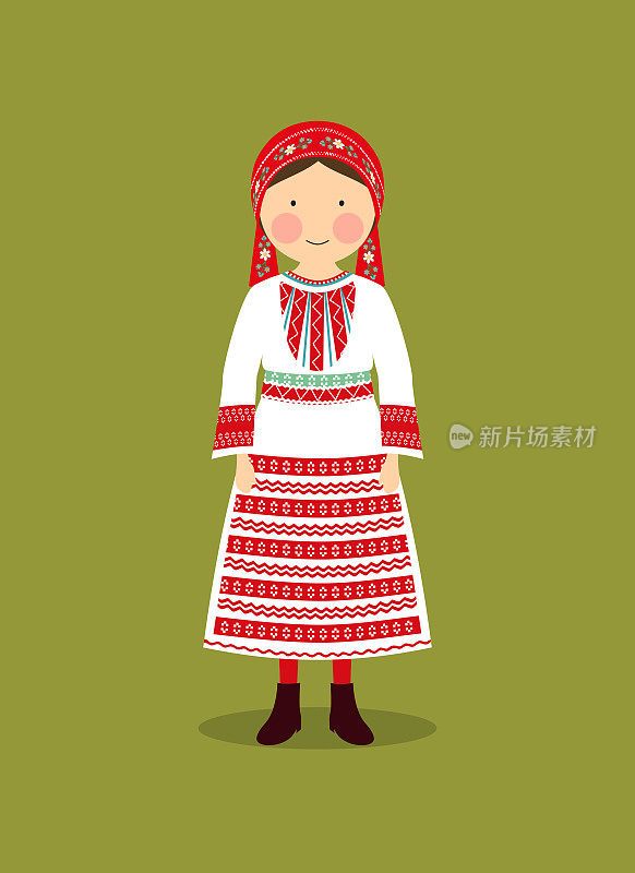 克罗地亚妇女的传统服装