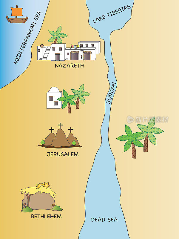 巴勒斯坦地图