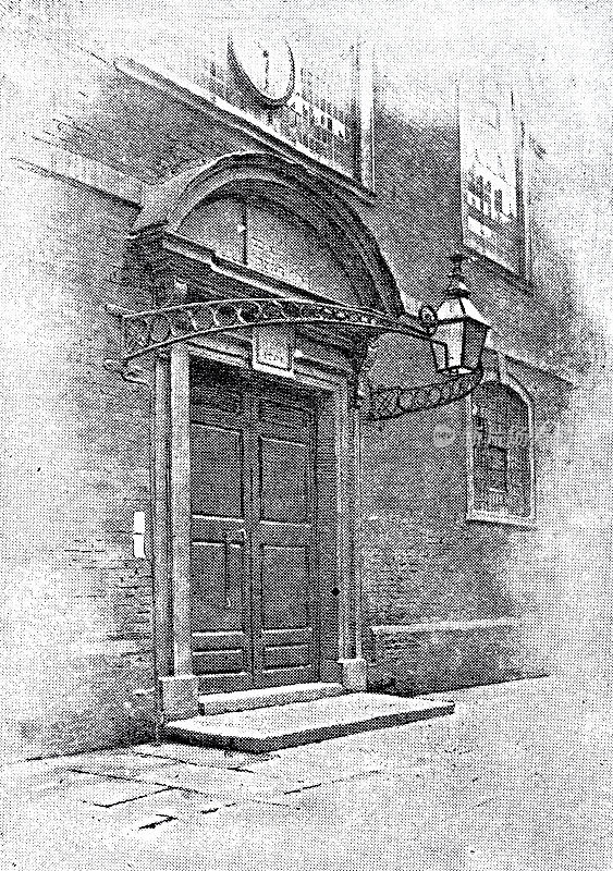 伦敦贝维斯马克斯的犹太教堂入口