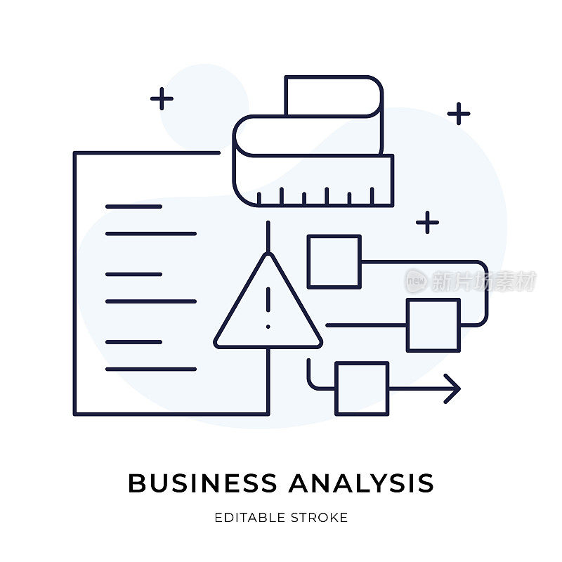 业务分析细线插图