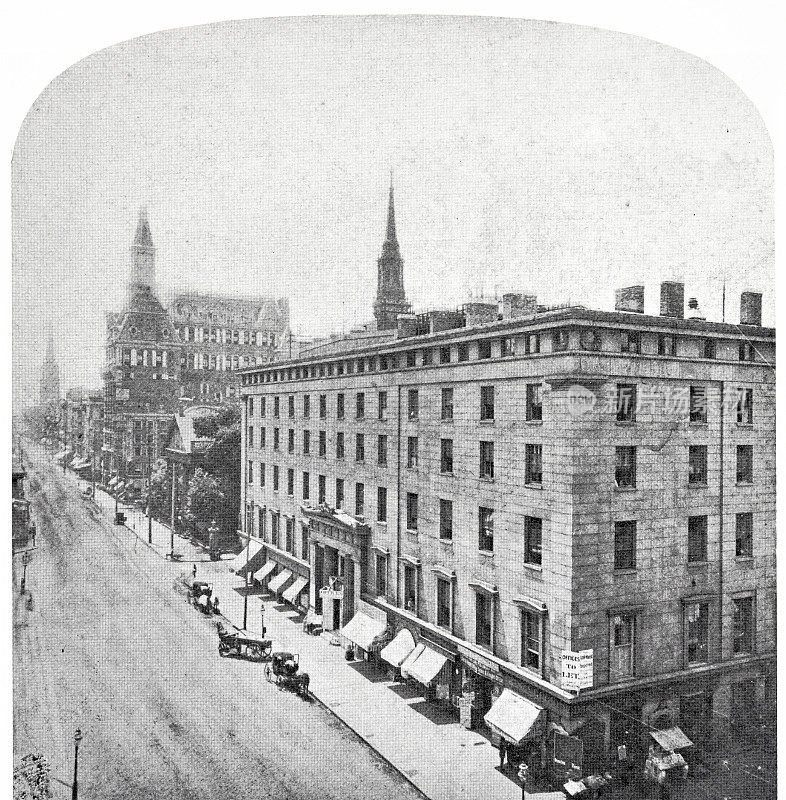 纽约市，阿斯特大厦1874年