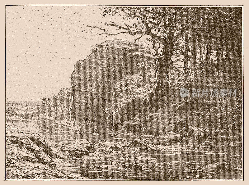 梅林墓是一块巨石纪念碑，它可以追溯到新石器时代，位于潘邦森林，在潘邦兰代尔村附近的一个叫拉马雷特的地方。