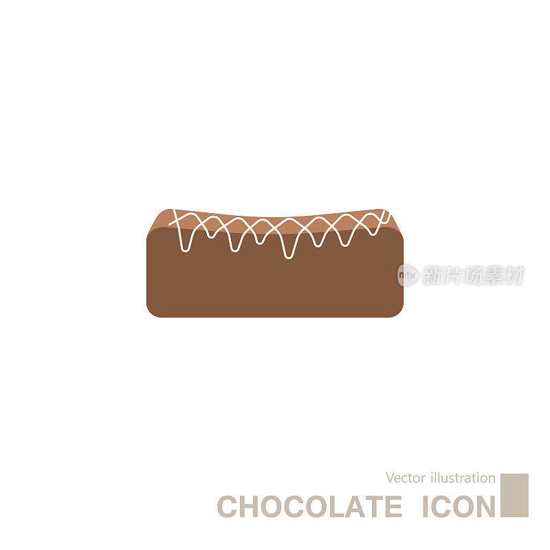矢量绘制巧克力。