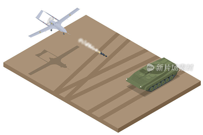 无人驾驶的战斗飞行器。能够远程控制或自主飞行的中高长续航MALE无人战斗无人机。