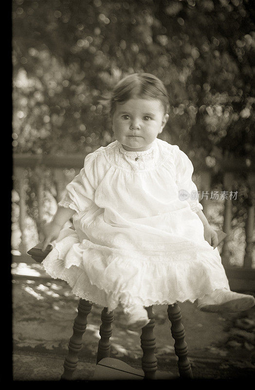 肖像,维多利亚时代,婴儿,大约1890年