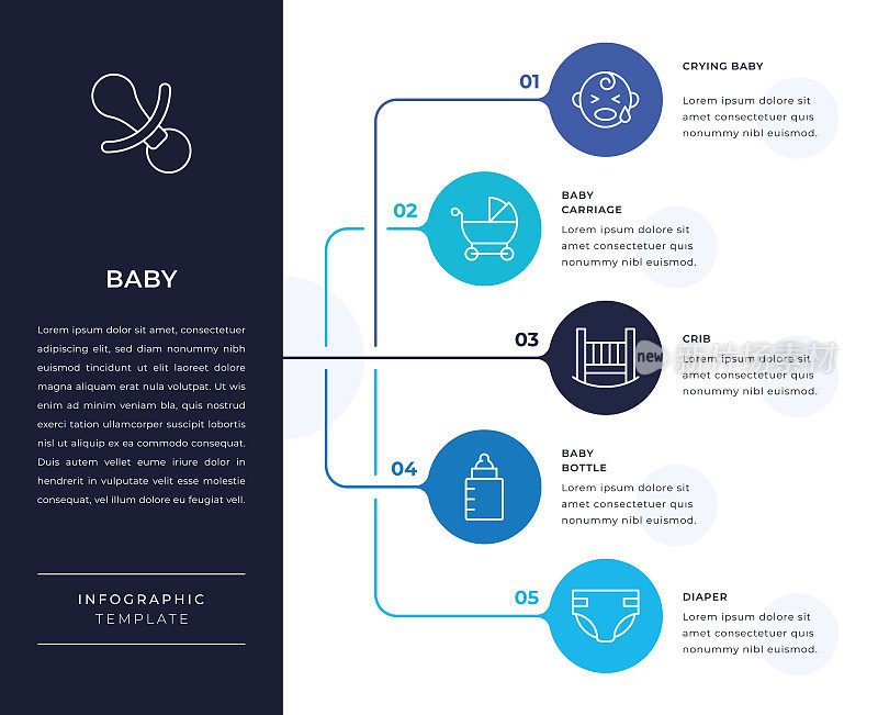 婴儿信息图设计
