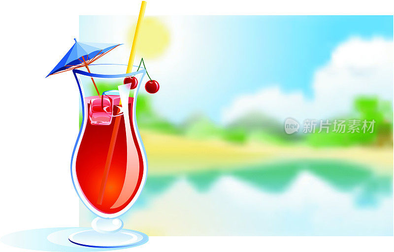 热带饮料――樱桃