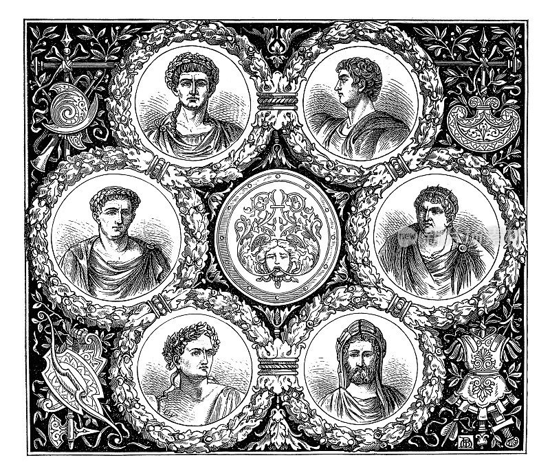 罗马皇帝-提比略，卡利古拉，克劳迪亚斯，尼禄