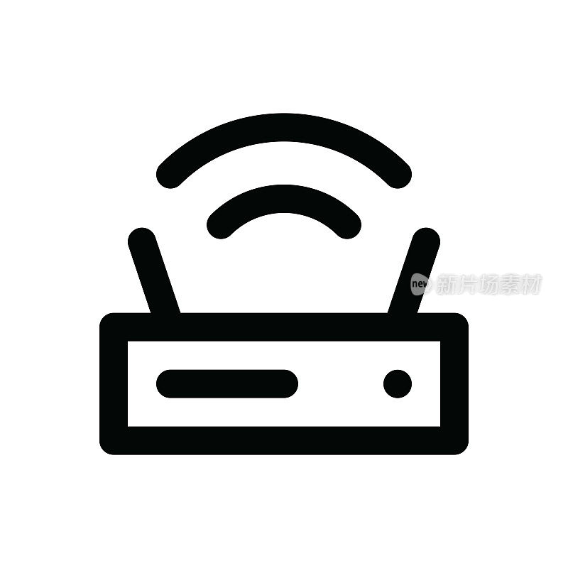 设备细线图标-可编辑笔画