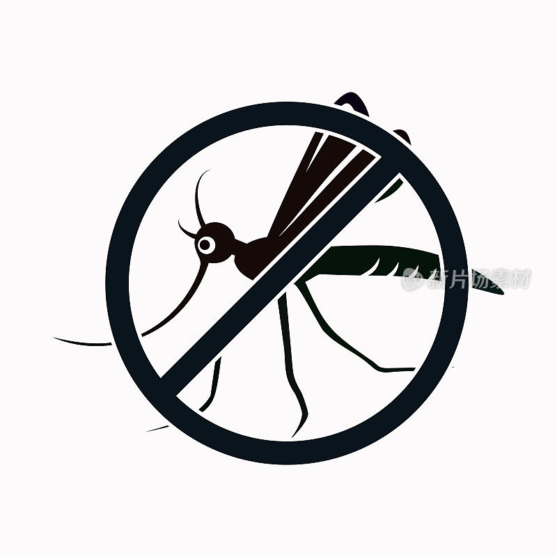 停止蚊媒图标。