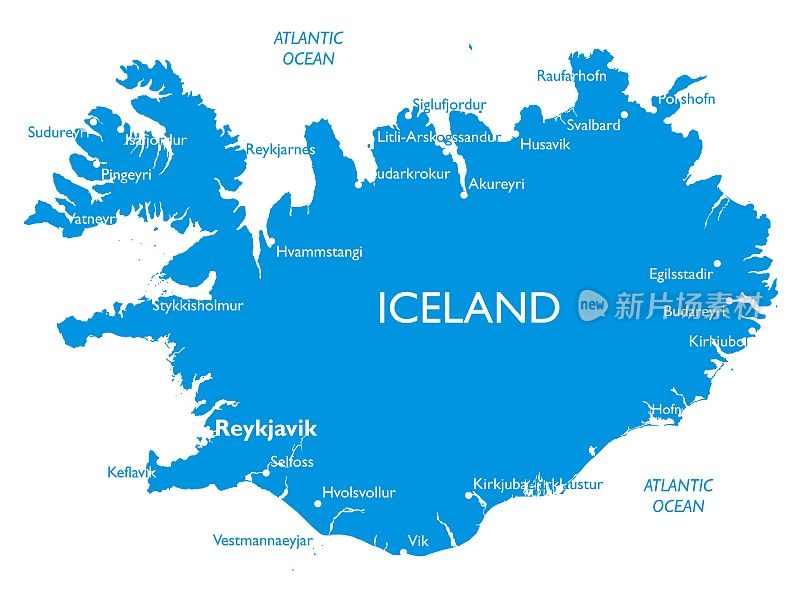 冰岛矢量图
