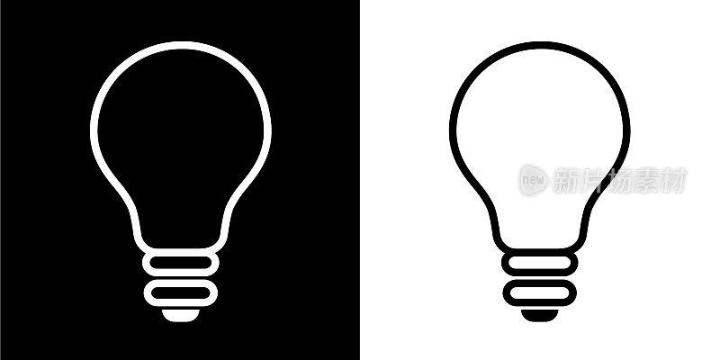 灯泡的想法图标
