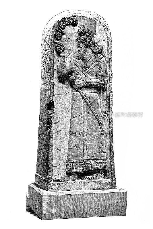 阿舒尔纳西尔帕尔二世，(公元前9世纪繁荣昌盛)，公元前883-859年亚述国王