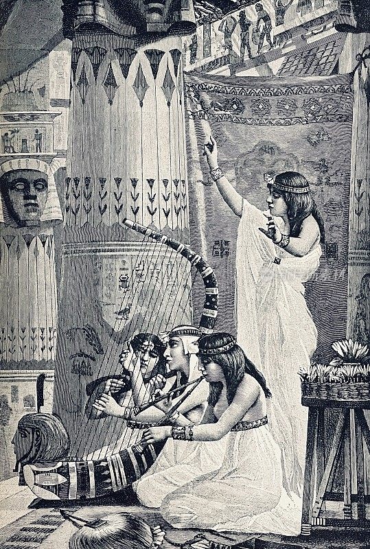 古埃及的神庙乐师