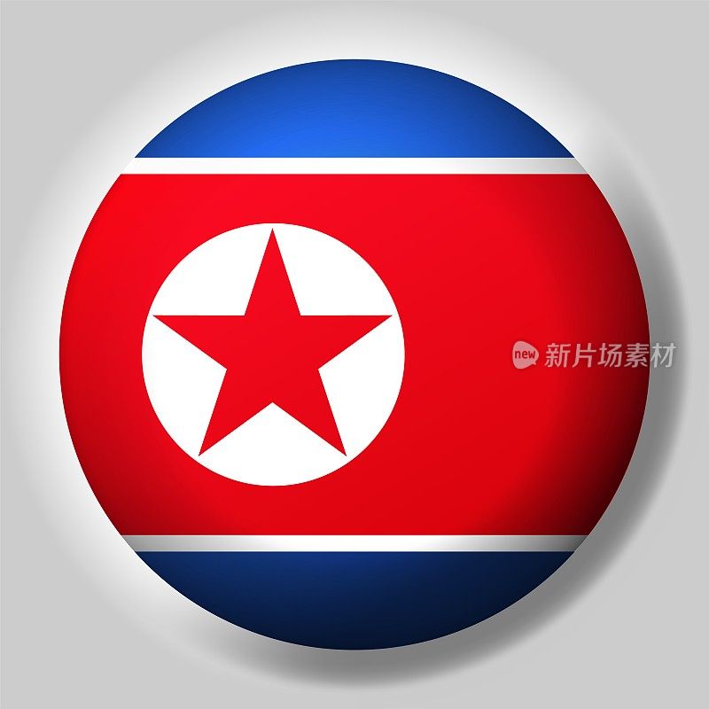 朝鲜国旗按钮