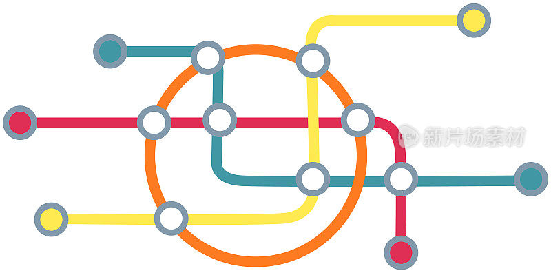 地铁车站平面图。地铁彩线规划图。公共交通线路布局