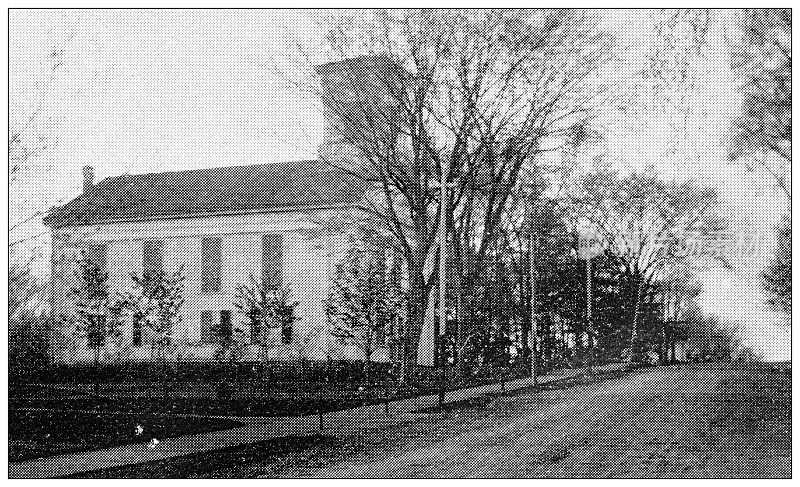 汉普顿县，马萨诸塞州的古董图像:詹克斯维尔教堂