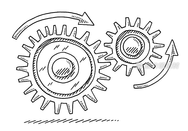 齿轮转动符号图