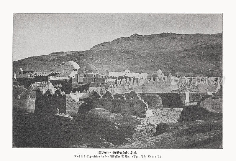 西特现代陵墓(阿斯尤特)，中埃及，半色调印刷，出版于1899年