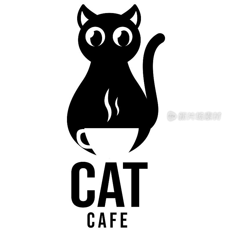猫咖啡馆符号插图
