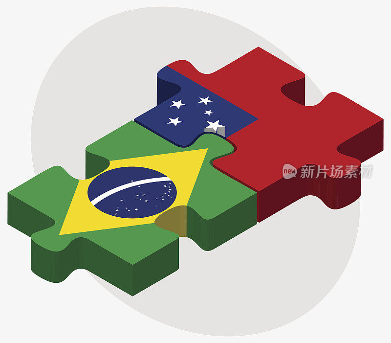巴西和萨摩亚国旗