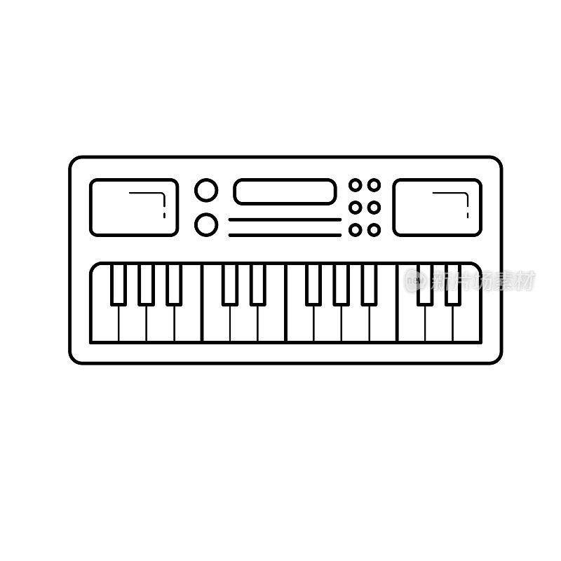 Midi键盘行图标